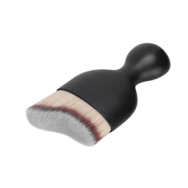 Foundation Makeup Brush Buet Vinglassform Base Makeup Brush for Flytende Foundation Grå