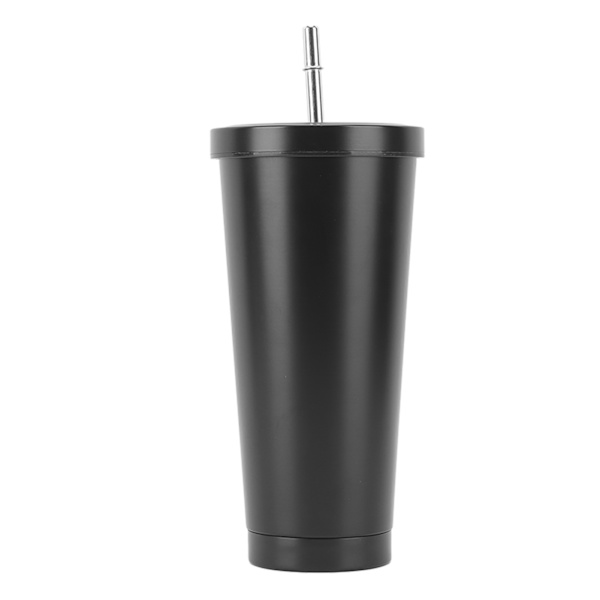 Rostfritt stål isolerad kafferesemugg 25oz 750ml mugg med sugrör lock för bil camping
