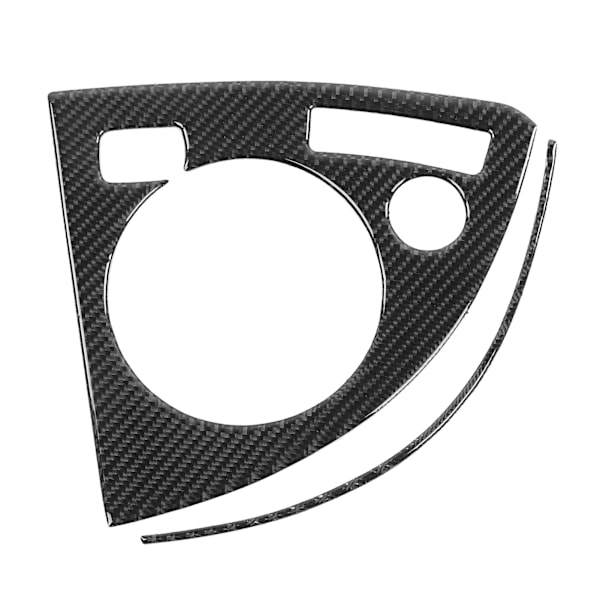 2 st växelspakslock klistermärke växellåda kolfiber trim passar för Prius 2012‑2015 LHD