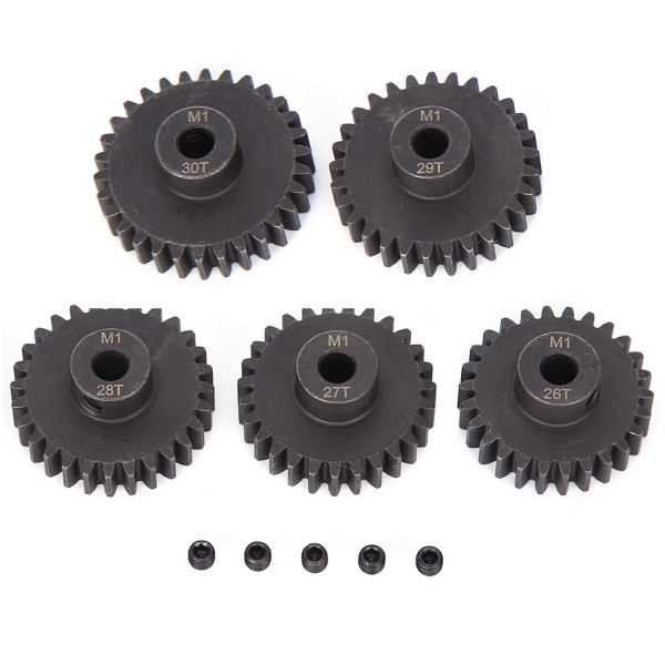 Kromstålmotorväxelsats ￠5 mm inre hål（M1 26t 27t 28t 29t 30T) RC-tillbehör