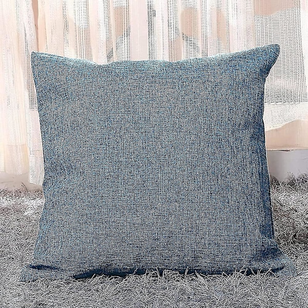 Tyynynpäällinen, 4 kpl 45*45cm Pellava Puuvilla Tyynyliina Vintage Tyyli Neliö