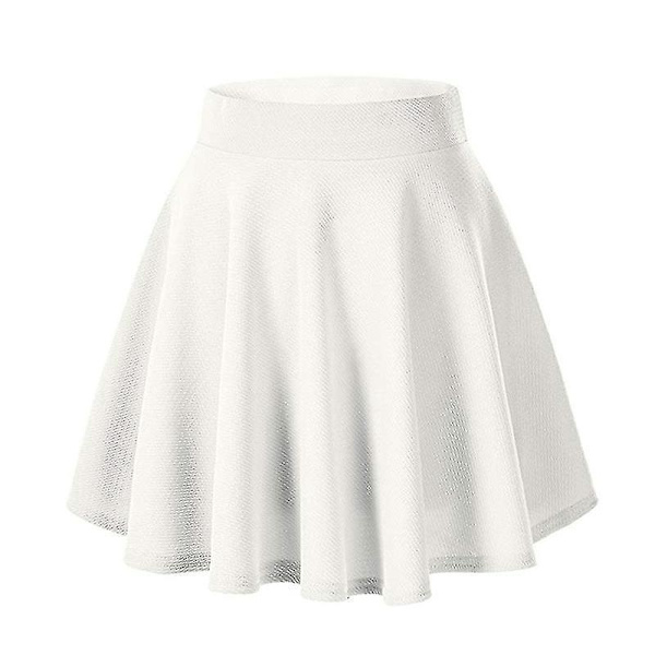 Allsidig Stretchy Casual Kort Skjørt for Kvinner - Perfekt for Sommerens Daglige Bruk 2XL Grå