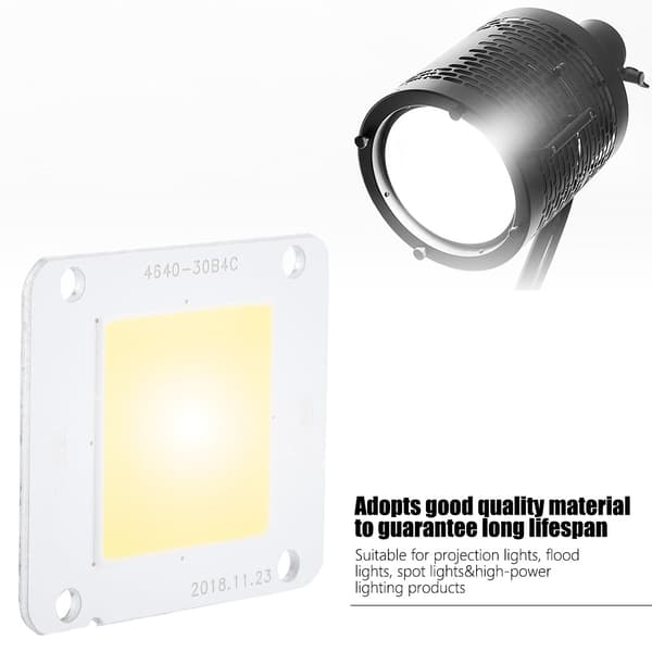50W Projeksjonslyskilde Langvarig Lyssterk COB Integrert LED-lys (Varmhvit 3000-3200K)