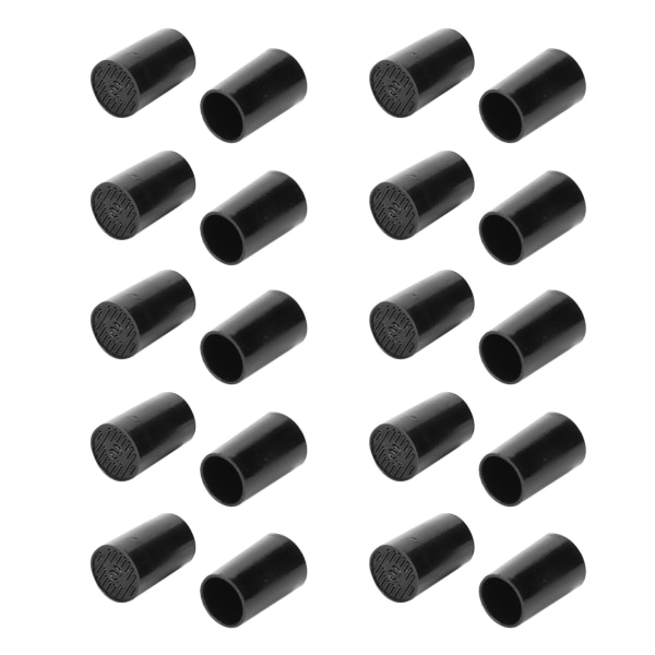 10 par högklackade spetsar Svarta CPU-polyuretanskor Reparationsersättningssatser Inre diameter 10 mm