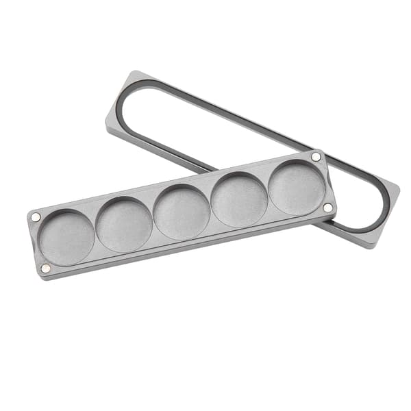 Cue Tip Opbevaringsboks Aluminium Legering Magnetisk Sugning Cue Tip Beholder til Billardspillere 5 Huller
