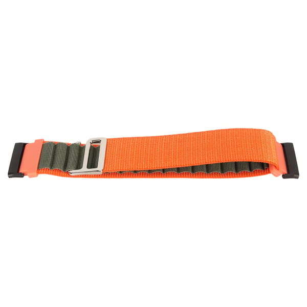 Elastisk vevd nylon smartklokkebånd erstatningstilbehør som passer til Fitbit Versa 4 3 Sense 2 Oransje og Grønn