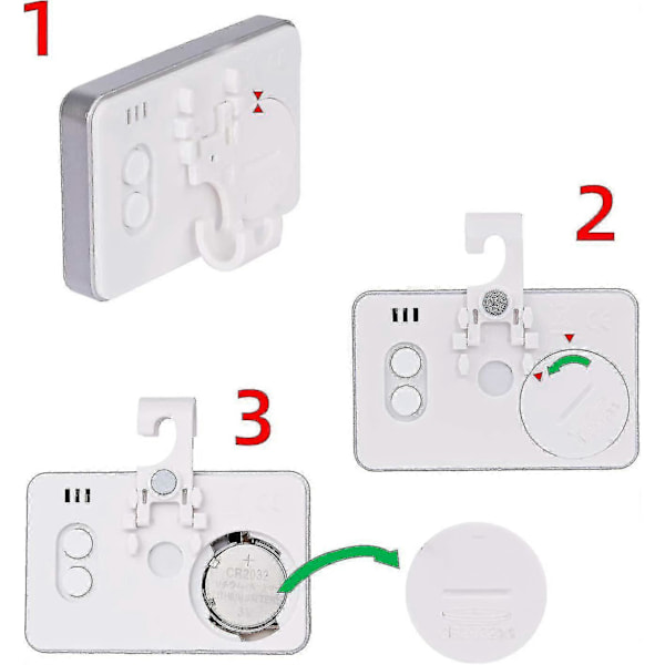 3x Kylskåpstermometer Digital Termometer Frysskåpstermometer Vattentät Kylskåpstermometer med LCD-display med Krok Kompatibel T