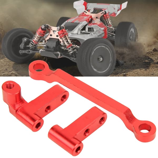 Styrlänk i aluminiumlegering passar för 1/18 A949 A959-B A969 A979 K929 RC-bil Röd