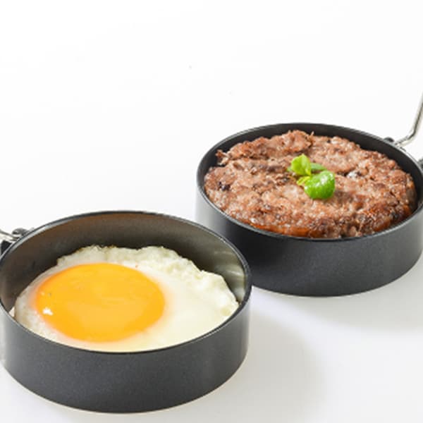 5 STK Eggringer Børstesett Fortykket Rustfritt Stål Silikonhåndtak Eggstekeringer Nonstick Rund Omelettform