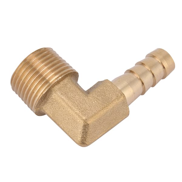2 kpl/setti G3/8 urosäikeinen messinki kyynärpää letkun liitäntäliitin sovitin (8 mm)