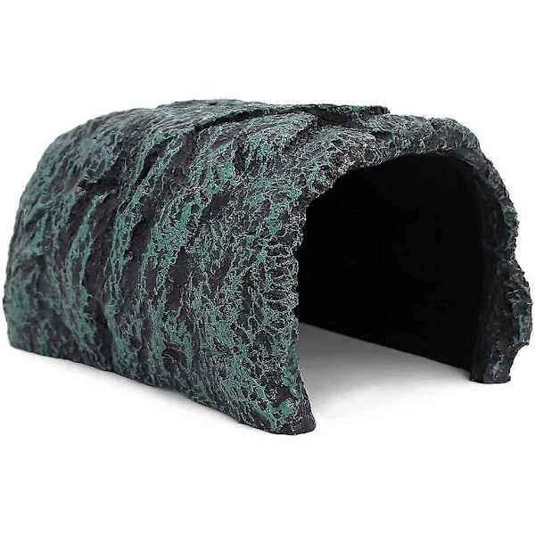 Hule Skjulested Skjult Skildpaddehus - Reptil Akvarium Terrarium Dekorativ Hule (21 x 15 cm)