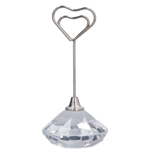 Bordnummerholder Hjerteformet Stabil Premium Metall Solid Slitesterk Mye Brukt Plasskortholder 9 cm Hjerteformet