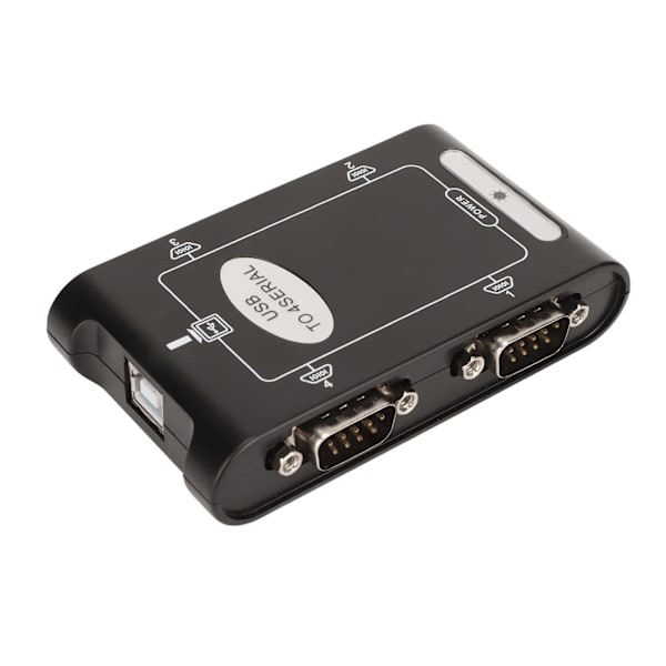 USB til seriel adapter 4 RS232 port COM reservefunktion DB9 kompakt USB til RS232 adapter til Windows 10 8 7