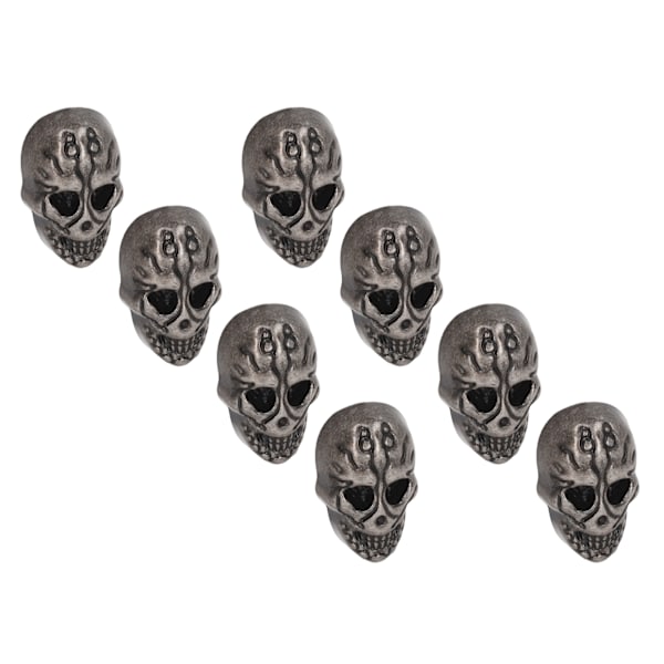 50 sett Skull Rivets Enkelt 25x16mm DIY Ghost Head Punk Stil Elektroplettering Sink Legering Skull Knapp for Lær Håndverk Sølv Svart