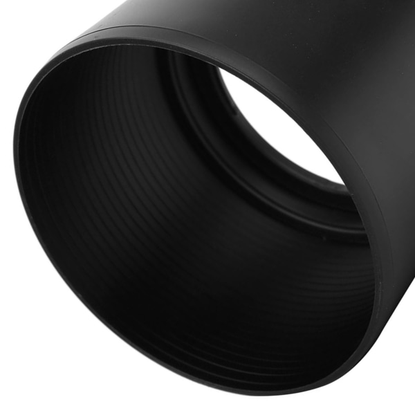 Sort plastic modlysblænde til Olympus 70-300 mm f/4.8-6.7 kameraer