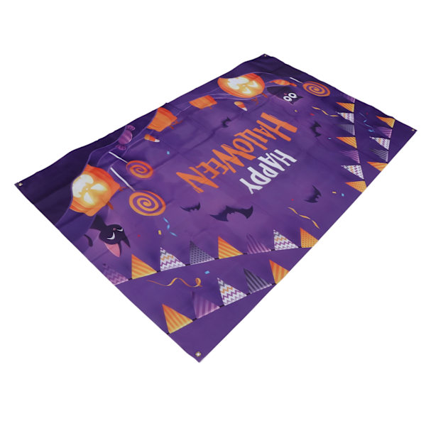 5,9x3,6ft Glad Halloween Bakgrund Hög Definitionstryck Fladdermöss Katter Ugglor Pumpor Mönster Mjuk Stretchig Halloween Bakgrund