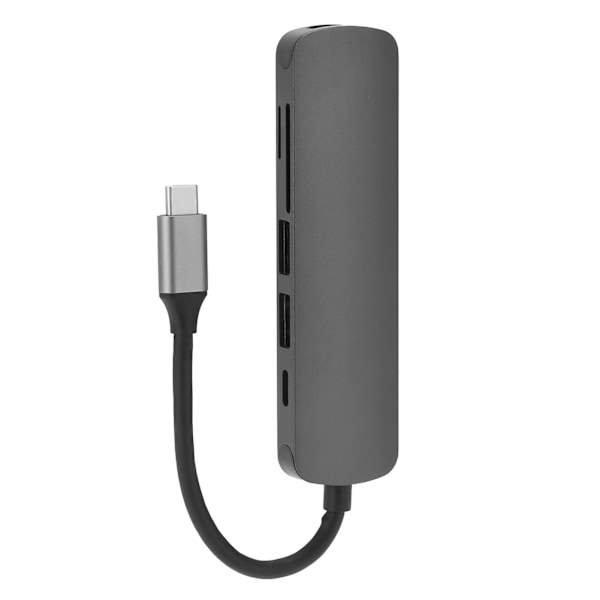 USB C -keskitin 6-in-1 SD/TF-kortinluku TypeC-sovitin telakointiasema OS X Lenovo Dell -laitteille