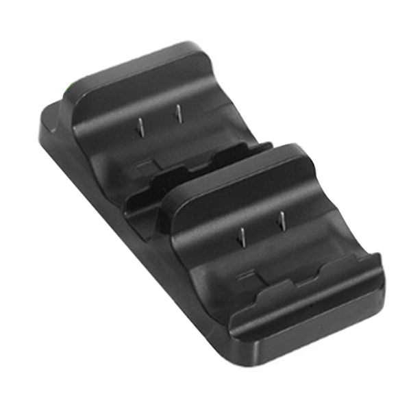 Controlleroplader Dobbelt Opladningsdock med 2 Genopladelige Batteripakker til Xboxone Controllere Sort