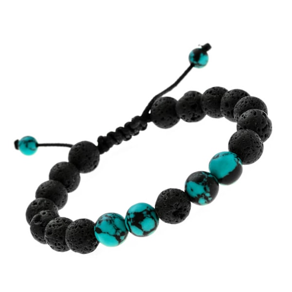 Kvinners Perle Armbånd Justerbar Etnisk Motesmykker Vulkan Stein Perle Armbånd Smykker for Feriefest