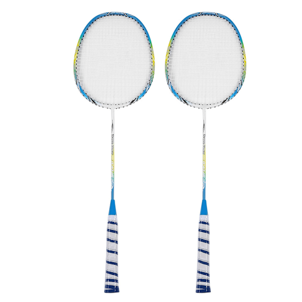 1 par badmintonracket set lätta träningsracketar med väska