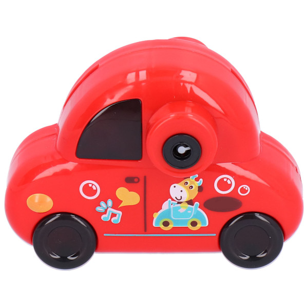 Söt bilbubblamaskin Bärbar elektrisk ljusmusik bubbelmaskin Barnleksak Present
