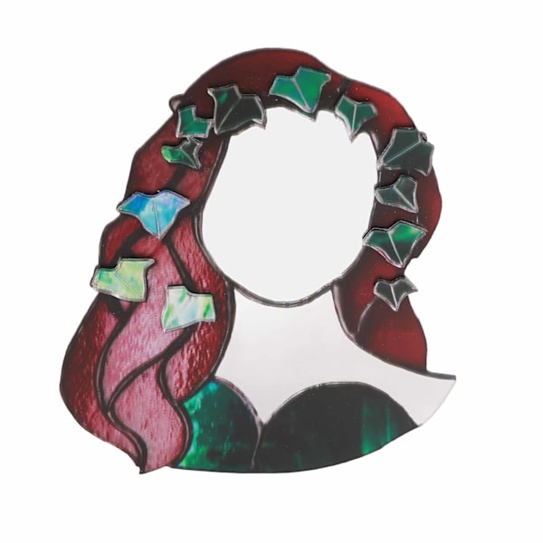 Glas Poison Ivy Mirror Glas dekorativ spegel för entré sovrum badrum