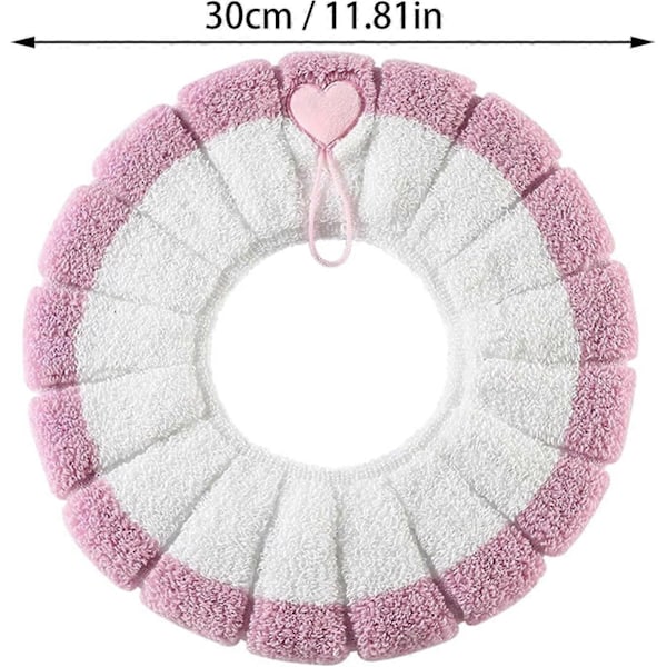 Mjuk Toalettmatta Universal Storlek Toalettvärmare Lätt Rengöring Toalettmatta Fiber Tyg Badrum