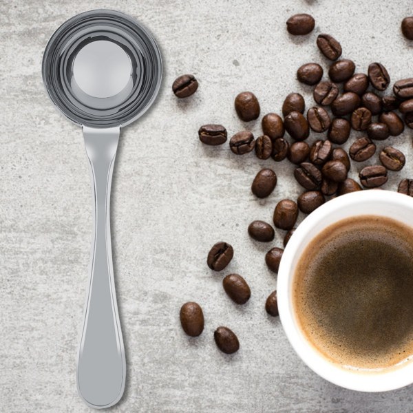 Rustfritt stål, langhåndtert te, kaffe måleskje, spiseskje (15 ml)