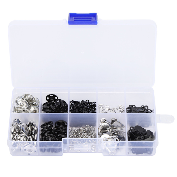 40 set syknappar 40 set ögon sykrok 20 set kjol krok tyg fixering verktyg mässing 12mm