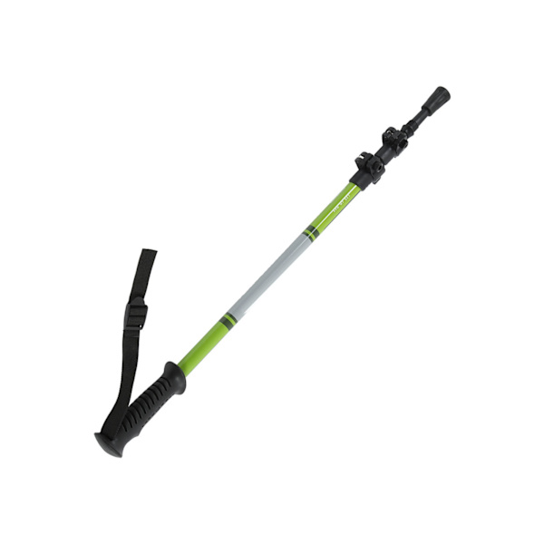 Tredelt aluminiumlegering Alpenstock korrosionsbestandig teleskopisk vandrestavGrøn