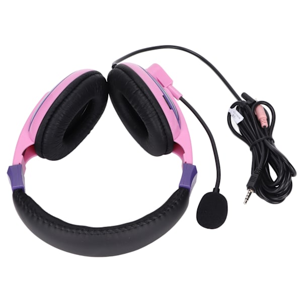 BH3688 Trådbundet headset 3,5 mm hybrid multifunktionskontakt med rundstrålande mikrofonstöd för XBOX för PS4Pink Purple