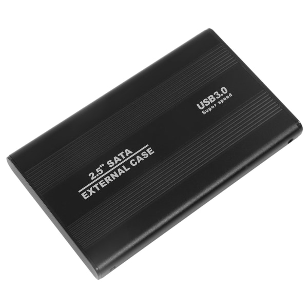 Harddiskkabinet 2,5 tommer 4 TB LED-indikation Aluminiumshus Hot Swappable 5 Gbps USB 3.0 Port Ekstern HDD-etui Sort