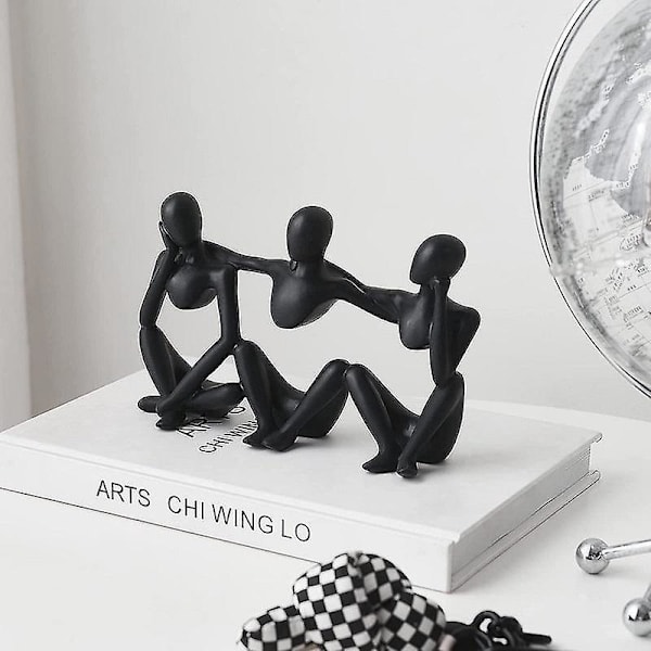 Abstrakt Bästa Vän Staty - Modern Dekoration för Hem eller Kontor, Samlarfigur - Perfekt Present