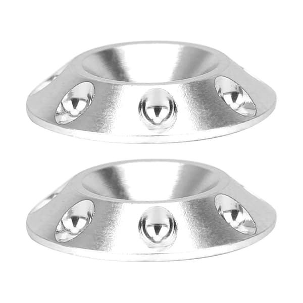 2st Bakre Vingpackning Förstärker Bakre Skydd Universal Del Passar för 1/10 Terrängracingbil (Silver)