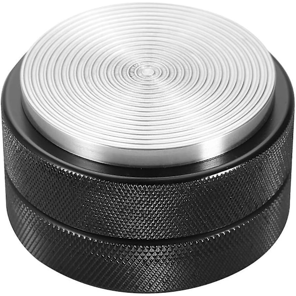 Espresso-tamper i rustfritt stål - 51 mm, kalibrert trykktamper, svart