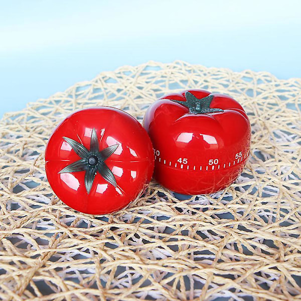 Tomatformet Mekanisk Køkken Timer 60 Minutters Nedtælling Madlavning og Bagehjælper Stor og Lille Størrelse