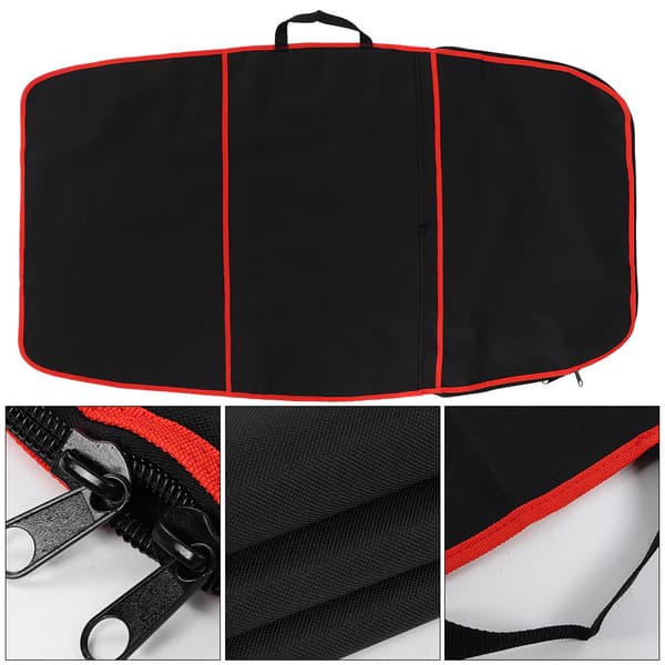 Slitstark Surfbräda Bodyboard Skydd Polyester Bärväska Surfing Tillbehör (röd rand)