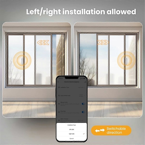 Tuya ZigBee Smart Skjutfönsteröppnare Automatisk