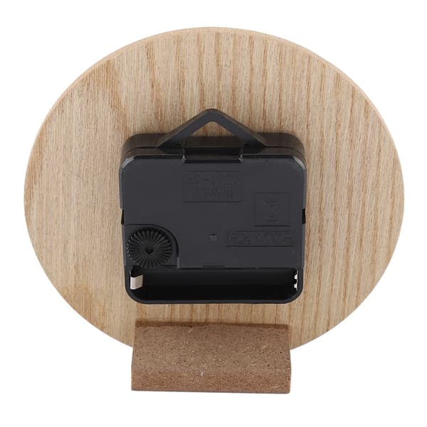 Klassisk väggklocka i trä med analog display för trädgård, hall, utomhus (12 cm)