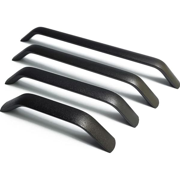 – Sorte aluminiumsmøbelgreb – 160 mm center-til-center afstand – Sæt med 2 – Moderne design til skabe og skuffer