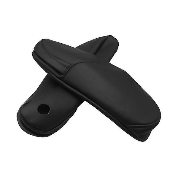 Mikrofiber Skinn Fører / Passasjerside Sete Armlene Håndtak Deksel Trim For Honda Crv 2010 2011 2012 2013 2014 2015 2016 2017 Zekai Blackpair