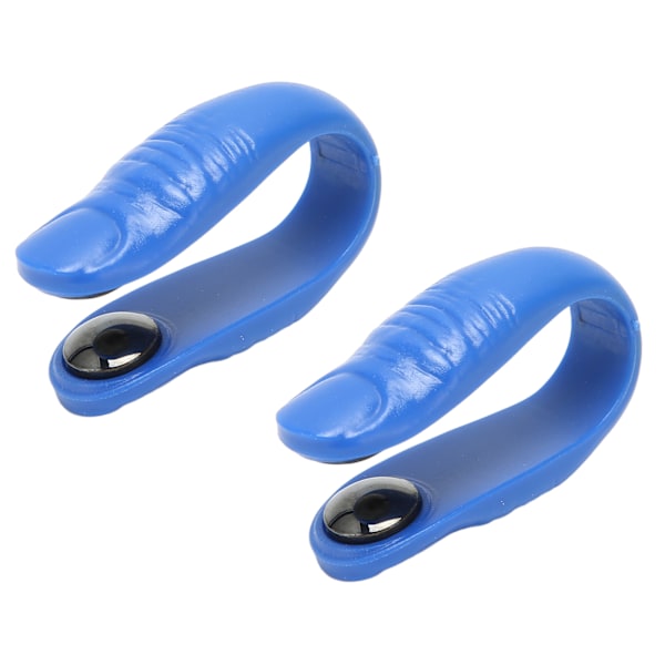 2 kpl Tiger Mouth Clip Turvallinen Tehokas akupainantapistepidike Akupistehierontaklipsi magneeteilla migreenihuimausta varten Sininen