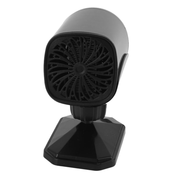 150W Bilvarmer 2 Tilstande Opvarmning Køling 360 Graders Rotation Bærbar Bil Defroster Defogger 12V Sort