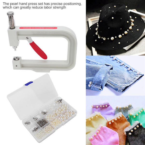 DIY Pearl Setting Machine Kit - Handgjorda pärlor Nitknapp Hantverksdekorationstillbehör