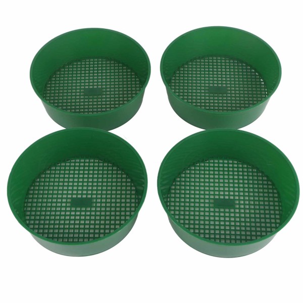 4 stk Plast Hage Mesh Hagearbeid Sil Sukkulente Planter Sand Stein Filter Verktøy