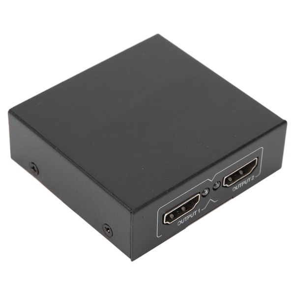 HDMI Splitter High Definition Video Switcher 1 In 2 Out 100‑240V Connect Audio ReceivingEU
