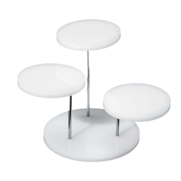 Flerlags Cupcake Stativ Akryl Trappet Serverings Rund Cupcake Tårn For Fest C