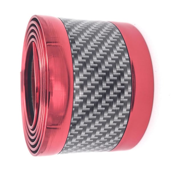 1 Meter Dörrtröskelskydd för Bil 5cm Bredd Kolfiberstil Tröskel Spark Pedal Ingångsskydd Universal Passform