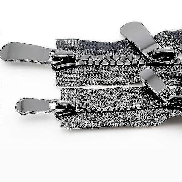 1 stk. Farvet Resin Lynlås Dobbelt Slider Åben Ende Auto Lås Tøj Lynlås, Sort, 8#, 100cm