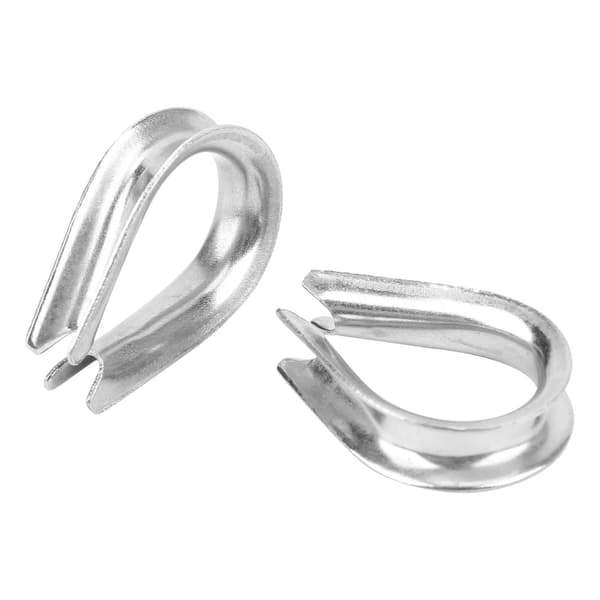 50 stk. U-type klemmer 304 rustfritt stål vaierklemmer Beskyttelse Hjertering Sett Universal M4
